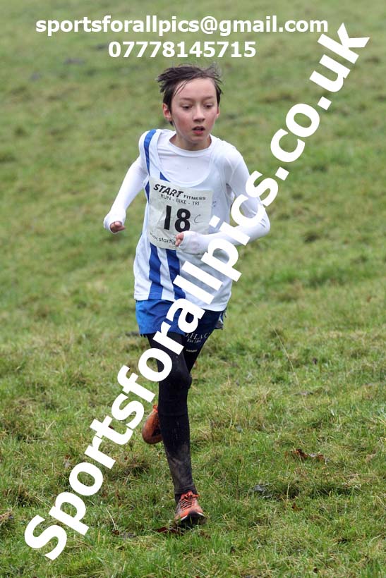 Boys under-13s, NECAA Junior Cross Country Relays, Thornley Farm, Peterlee, Saturday, December 12th. Photo: David T. Hewitson/Sports for All Pics